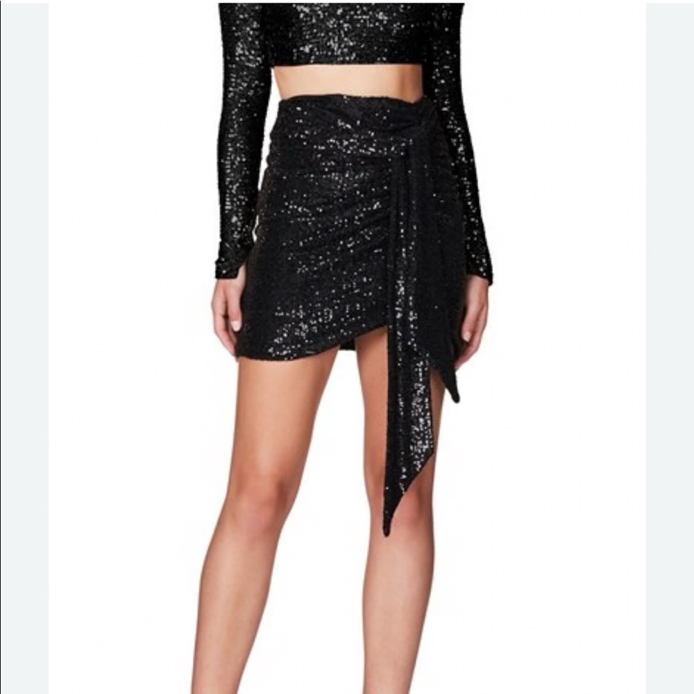 Nookie Revolve Black Cosmo Skirt S